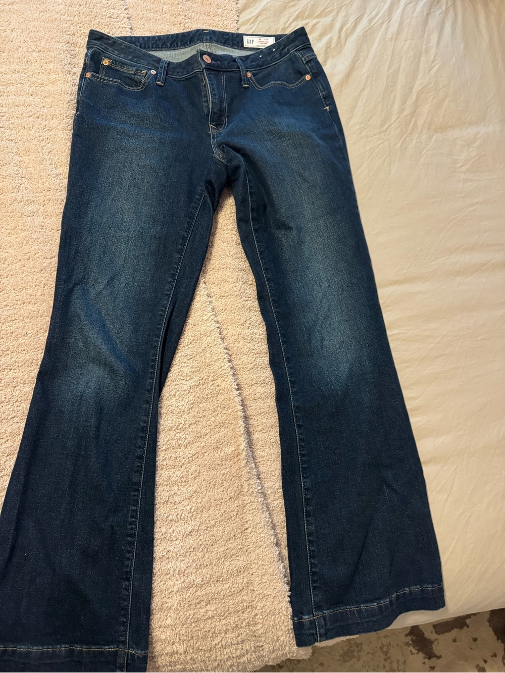 GAP Women's Dark Blue Flare Jeans
